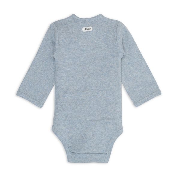 LODGER BODY S DLOUHÝM RUKÁVEM MELANGE BLUE FOGG VEL. 62 - BODY - PRO DĚTI