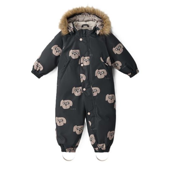 LEOKID ZIMNÍ KOMBINÉZA HERO CHARCOAL PUPPY VEL. 110 - ZIMNÍ KOMBINÉZY - PRO DĚTI