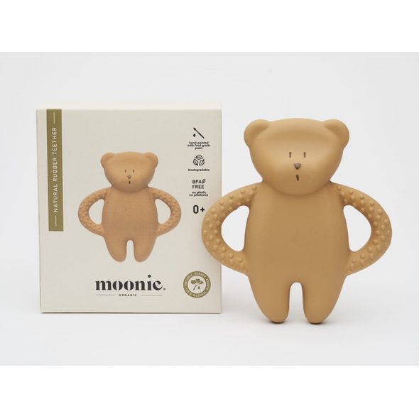MOONIE KOUSÁTKO PŘÍRODNÍ KAUČUK MEDVÍDEK CAPPUCINO - KOUSÁTKA - PRO DĚTI