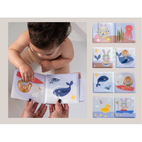 TAF TOYS SADA HRAČEK DO KOUPELE S OSUŠKOU - HRAČKY DO VANY - PRO DĚTI