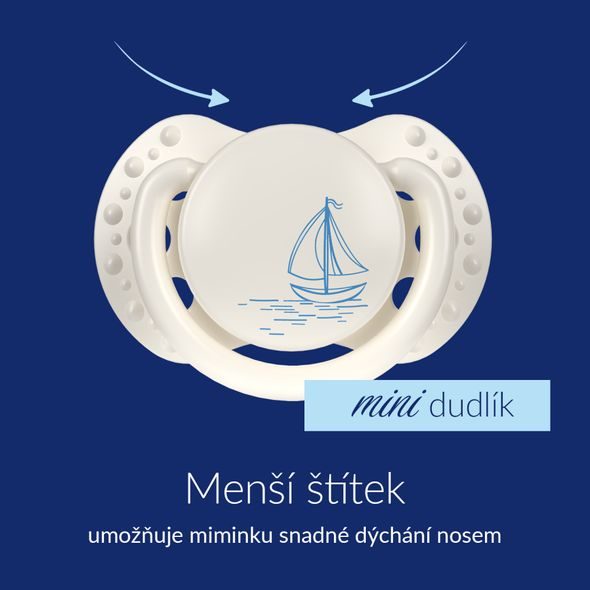 LOVI MINI DUDLÍK SILIKONOVÝ DYNAMICKÝ PETIT MARIN 0-2M 2KS KLUK - ŠIDÍTKA A DOPLŇKY - KRMENÍ