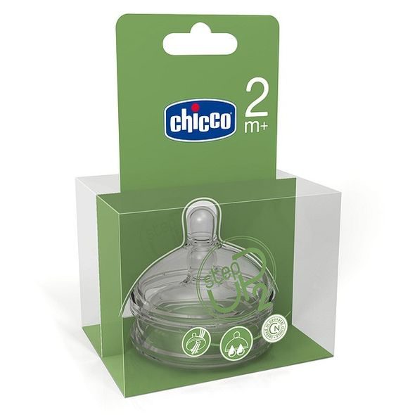 CHICCO STEPUP 2 DUDLÍK SILIKON 2+ VARIABILNÍ PRŮTOK 2KS - SAVIČKY A PÍTKA - KRMENÍ