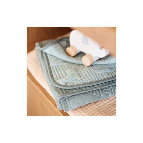 JOLLEIN DEKA 75X100CM JUNGLE JAMBO ASH GREEN / LAUREL - DĚTSKÉ DEKY PRO MIMINKA - SPINKÁNÍ