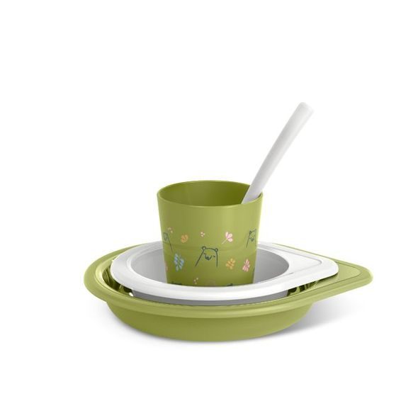 SUAVINEX JÍDELNÍ SET BEAR +6 M - MISKY, TALÍŘKY A PODLOŽKY - KRMENÍ