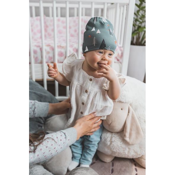 ENIE BABY DĚTSKÁ ČEPICE 9-12M FOREST - ČEPIČKY A KLOBOUČKY - PRO DĚTI