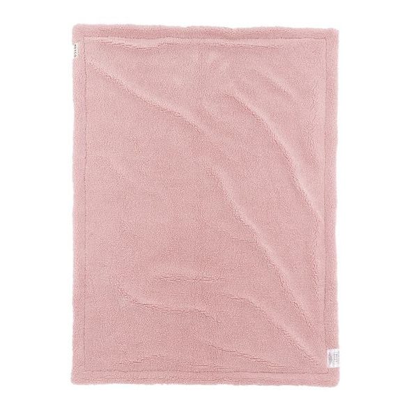 MEYCO DEKA DO POSTÝLKY WAFFLE TEDDY FLEECE - OLD PINK - DĚTSKÉ DEKY PRO MIMINKA - SPINKÁNÍ