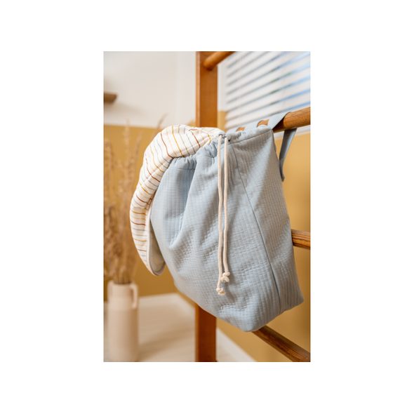 LITTLE DUTCH ZÁVĚSNÁ TAŠKA NA HRAČKY PURE SOFT BLUE - BOXY NA HRAČKY - SPINKÁNÍ