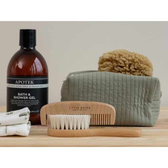 LITTLE DUTCH DĚTSKÝ HŘEBEN A KARTÁČ DŘEVĚNÝ - HŘEBÍNKY A KARTÁČKY - KOUPÁNÍ A ZDRAVÍ