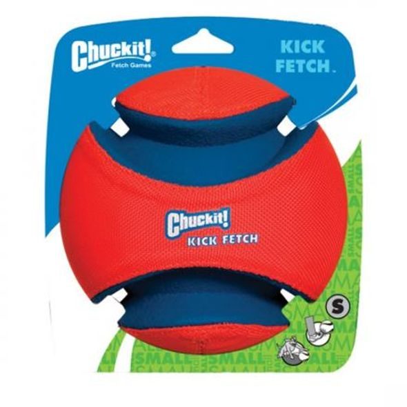 CHUCKIT! MÍČ KICK FETCH SMALL 14 CM - APORTOVACÍ HRAČKY PRO PSY - CHOVATELSKÉ POTŘEBY MALVÍKZOO