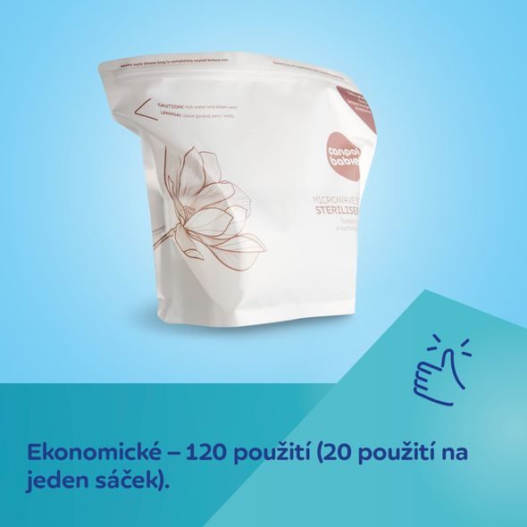 CANPOL BABIES STERILIZAČNÍ SÁČKY DO MIKROVLNNÉ TROUBY 6 KS - STERILIZÁTORY - KRMENÍ