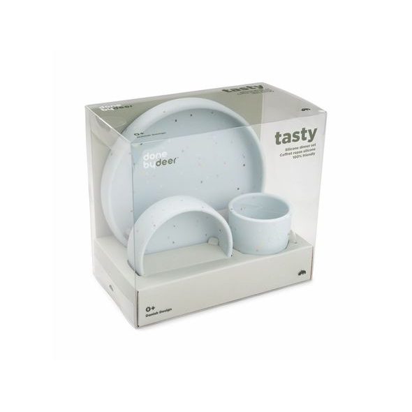 DONE BY DEER SILIKONOVÁ JÍDELNÍ SOUPRAVA CONFETTI - VÝHODNÉ SADY - KRMENÍ