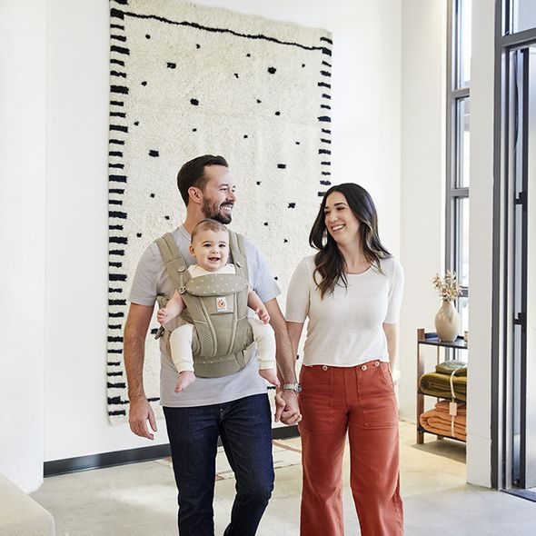 ERGOBABY OMNI BREEZE - SOFT OLIVE DIAMOND - ERGONOMICKÁ NOSÍTKA - NOŠENÍ & SPORT