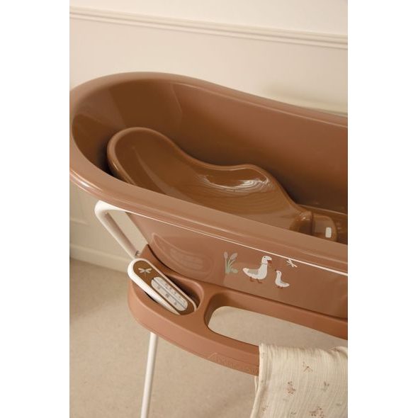 BEBE-JOU KOVOVÝ STOJAN CLICK NA VANIČKU BÉBÉ-JOU 103 CM MOCHA MOUSSE/DEAR GOOSE - STOJÁNKY NA VANIČKY - KOUPÁNÍ A ZDRAVÍ