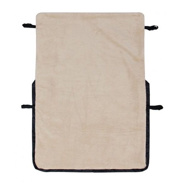 EMITEX NEPADACÍ DEKA ČERNÁ + VELVET BÉŽOVÁ - NÁNOŽNÍKY - KOČÁRKY A PŘÍSLUŠENSTVÍ