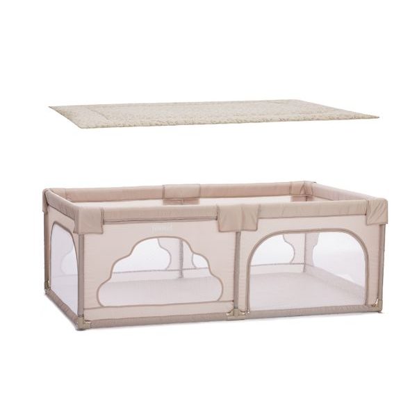 FILLIKID PODLOŽKA NA HRANÍ JERSEY DOG BEIGE 115×180 CM - HRACÍ PODLOŽKY NA ZEM - SPINKÁNÍ
