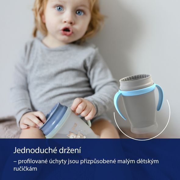 LOVI HRNEČEK 360° NIGHT&DAY 250ML KLUK - DĚTSKÉ HRNEČKY - KRMENÍ