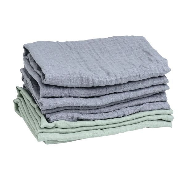 MININOR MUŠELÍNOVÉ ORGANICKÉ PLENKY GREY SEAL/WILLOW GREEN 6 KS - LÁTKOVÉ PLENY ALL IN ONE - PŘEBALOVÁNÍ