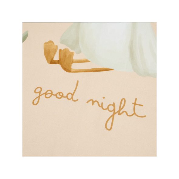 LITTLE DUTCH POVLEČENÍ 140X100 A 40X60 CM HUSA NEWBORN NATURALS - POVLEČENÍ DO POSTÝLKY - SPINKÁNÍ