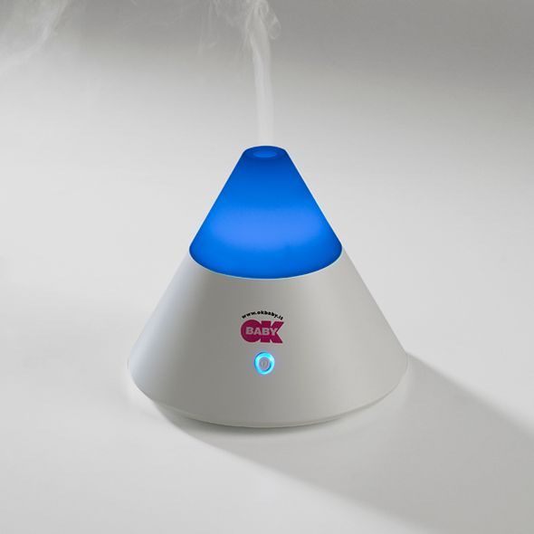 OK BABY BLUE AROMA LE JUS ZVLHČOVAČ/AROMA LAMPA ULTRASOUND - ZVLHČOVAČE A ČISTIČKY VZDUCHU - SPINKÁNÍ