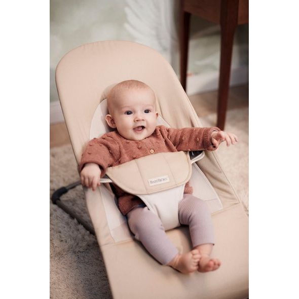 BABYBJÖRN LEHÁTKO BALANCE SOFT COTTON KHAKI / BEIGE - LEHÁTKA A HOUPADLA - SPINKÁNÍ