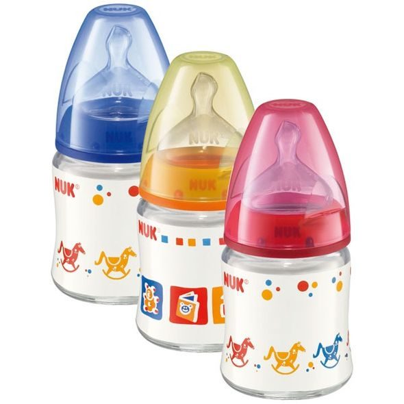 NUK FIRST CHOICE LÁHEV SKLO 120 ML, SI, VEL.1 - KOJENECKÉ LAHVE - KRMENÍ
