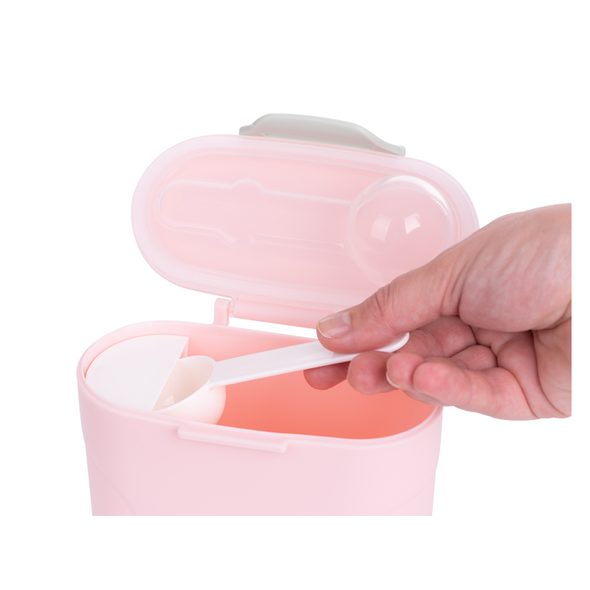 KIKKABOO ZÁSOBNÍK NA SUŠENÉ MLÉKO S ODMĚRKOU 160G PINK - DÁVKOVAČE SUŠENÉHO MLÉKA - KRMENÍ