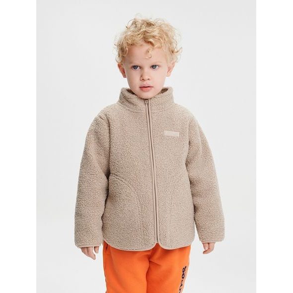 LEOKID FLEECOVÁ BUNDA THEO ALMOND MILK VEL. 122 - BUNDY - PRO DĚTI