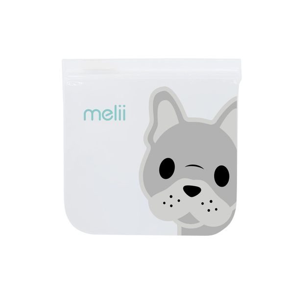 MELII OPAKOVATELNĚ POUŽITELNÉ SÁČKY NA SVAČINU 4KS - BULDOČEK, ŽRALOK - KRABIČKY NA SVAČINU - KRMENÍ