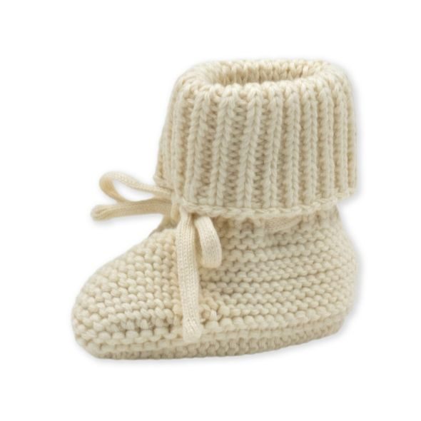 LODGER SLIPPER KNIT BUTTER 0 - 6 MĚSÍCŮ - KOJENECKÉ CAPÁČKY - PRO DĚTI