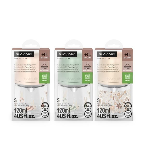 SUAVINEX SUAVINEX | LÁHEV SKLO WONDERLAND NEW 120 ML FYZIOLOGICKÁ SX PRO +0 SF - KOJENECKÉ LAHVE - KRMENÍ