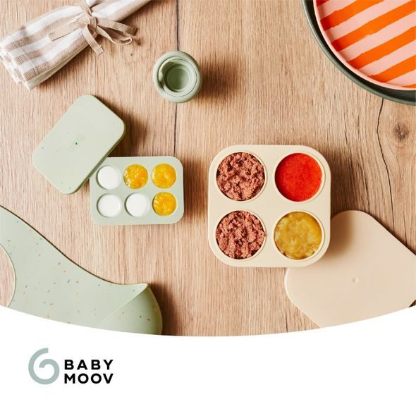 BABYMOOV SADA SILIKONOVÝCH MULTI-DÁVKOVAČŮ NA JÍDLO & FEEDER - KRABIČKY NA SVAČINU - KRMENÍ