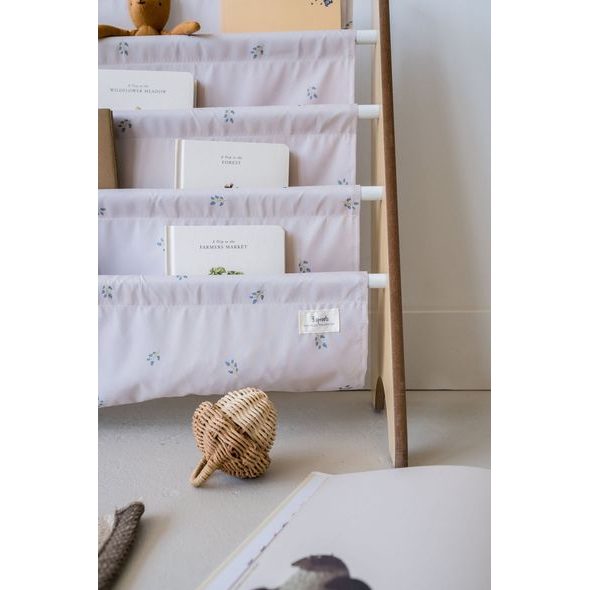 3 SPROUTS STOJAN NA KNÍŽKY RECYCLED BLUEBERRY/TAUPE - DEKORACE A POLIČKY - SPINKÁNÍ