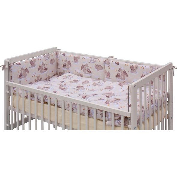 SCARLETT POSTÝLKA 120X60CM S KOMPLETNÍ VÝBAVOU DRÁČEK BÉŽOVÁ - DŘEVĚNÉ POSTÝLKY - SPINKÁNÍ