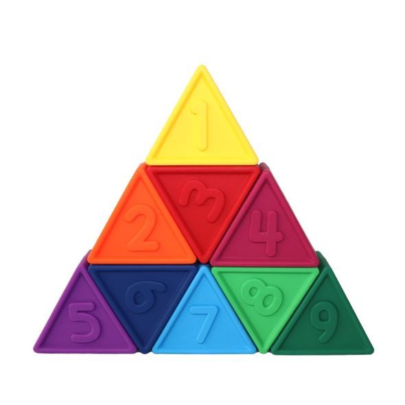 JELLYSTONE DESIGNS SKLÁDACÍ HRAČKA TRIBLOX, DUHOVÁ - STOHOVACÍ HRAČKY - PRO DĚTI