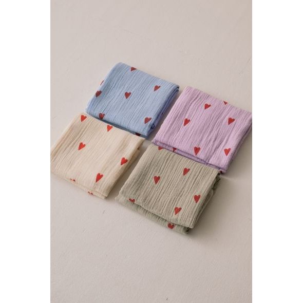 STUDIO NOOS SWADDLE ZAVINOVAČKA PRINT MEDIUM PURPLE HEARTS - ZAVINOVACÍ PLENY / OSUŠKY VELKÉ - PŘEBALOVÁNÍ