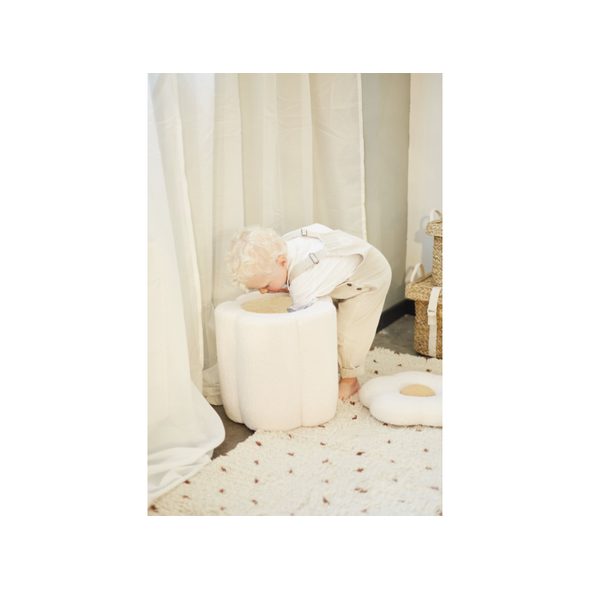 CHILDHOME BOX NA HRAČKY 2V1 KVĚTINA OFF WHITE - BOXY NA HRAČKY - SPINKÁNÍ