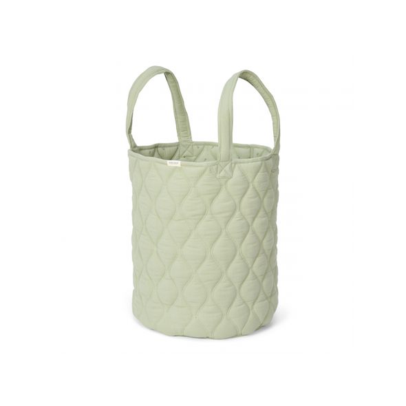 LITTLE DUTCH KOŠÍK TEXTILNÍ OBOUSTRANNÝ EXTRA VELKÝ PURE SAGE - DEKORACE A POLIČKY - SPINKÁNÍ
