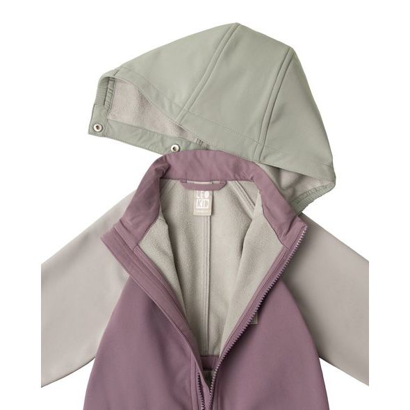 LEOKID SOFTSHELLOVÝ OVERAL COLOR BLOCK MINNOW PINK VEL. 18 - 24 MĚSÍCŮ (VEL. 86) - OVERALY - PRO DĚTI