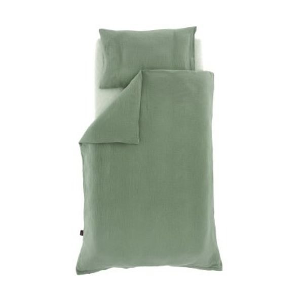 TRÄUMELAND POVLEČENÍ MUSSELIN 100/135 + 40/60 SALBEI GRÜN - POVLEČENÍ DO POSTÝLKY - SPINKÁNÍ