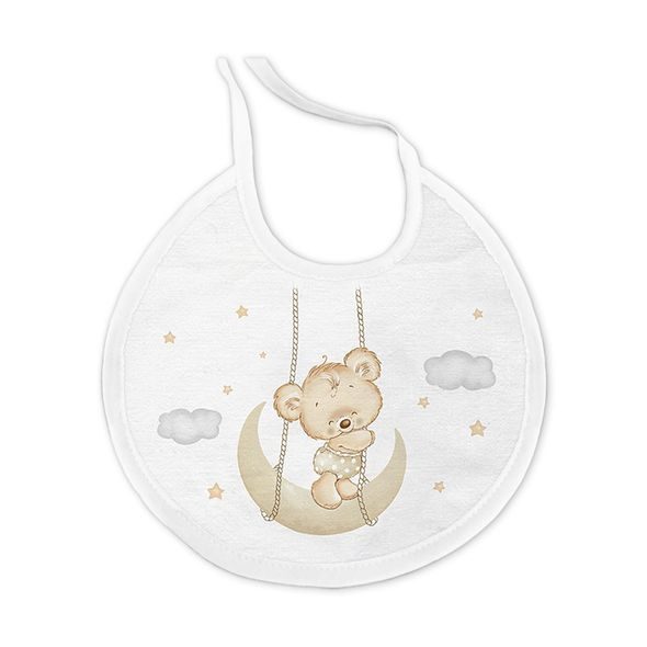 INTERBABY OSUŠKA FROTÉ MEDVÍDEK NA HOUPAČCE + BRYNDÁK - KRÉMOVÁ - OSUŠKY A DĚTSKÉ ŽUPANY - KOUPÁNÍ A ZDRAVÍ