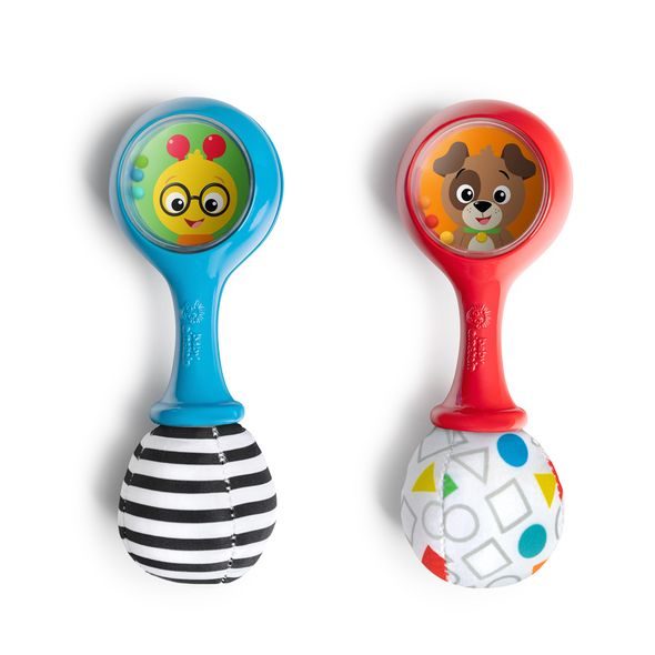 BABY EINSTEIN HRAČKA CHRASTÍTKO SHAKE & GROOVE™ 2KS, 0M+ - MOTORICKÉ A HUDEBNÍ - PRO DĚTI