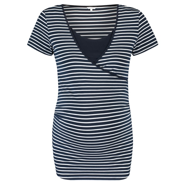 NOPPIES NURSING T-SHIRT PARIS NIGHT SKY STRIPE - TĚHOTENSKÁ MÓDA - PRE MAMIČKY