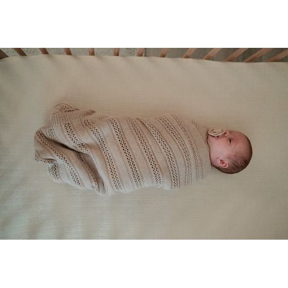 LODGER DEKA NEWBORN MERINO TAN BEIGE - DĚTSKÉ DEKY PRO MIMINKA - SPINKÁNÍ