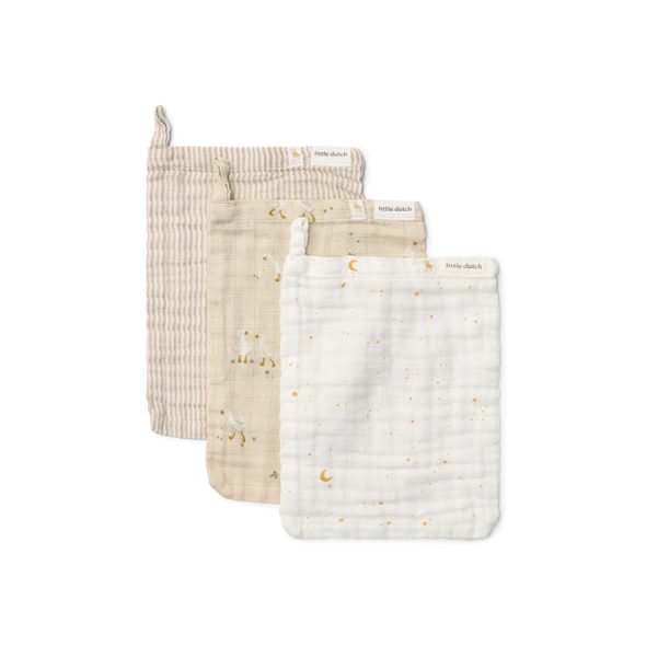 LITTLE DUTCH ŽÍNKY 3 KS HUSA NEWBORN NATURALS - ŽÍNKY A HOUBIČKY - KOUPÁNÍ A ZDRAVÍ