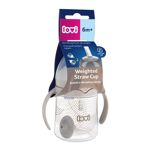 LOVI PRVNÍ HRNEČEK SE SLÁMKOU A ZÁVAŽÍM HARMONY 150ML - DĚTSKÉ HRNEČKY - KRMENÍ