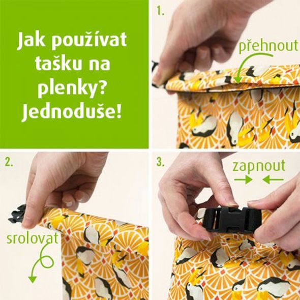 BAMBINO MIO TAŠKA NA PLENKY NEON - SÁČKY NA POUŽITÉ PLENKY - PŘEBALOVÁNÍ