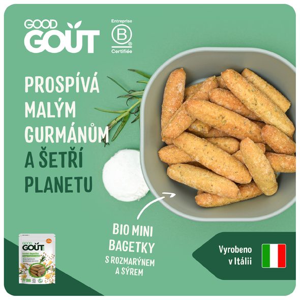 GOOD GOUT MINI BAGETKY S ROZMARÝNEM A SÝREM 70G - TYČINKY/SUŠENKY - KRMENÍ