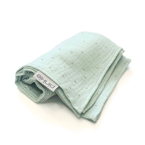 PINKIE VELKÁ PLENA PINKIE MUSLIN MINT - LÁTKOVÉ PLENY ALL IN ONE - PŘEBALOVÁNÍ