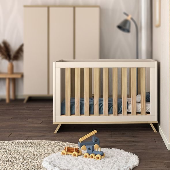 VARIABILNÍ POSTÝLKA FAKTUM SIENNA CASHMERE 70X140 CM - DŘEVĚNÉ POSTÝLKY - SPINKÁNÍ