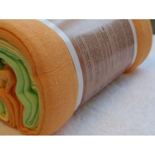 KIKKO BAMBUSOVÉ PLENY XKKO BMB 70X70 COLOURS MIX 3KS - LÁTKOVÉ PLENY SKLÁDANÉ - PŘEBALOVÁNÍ